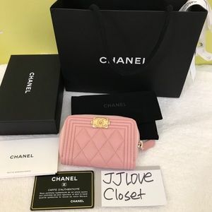 Chanel Pink Card holder